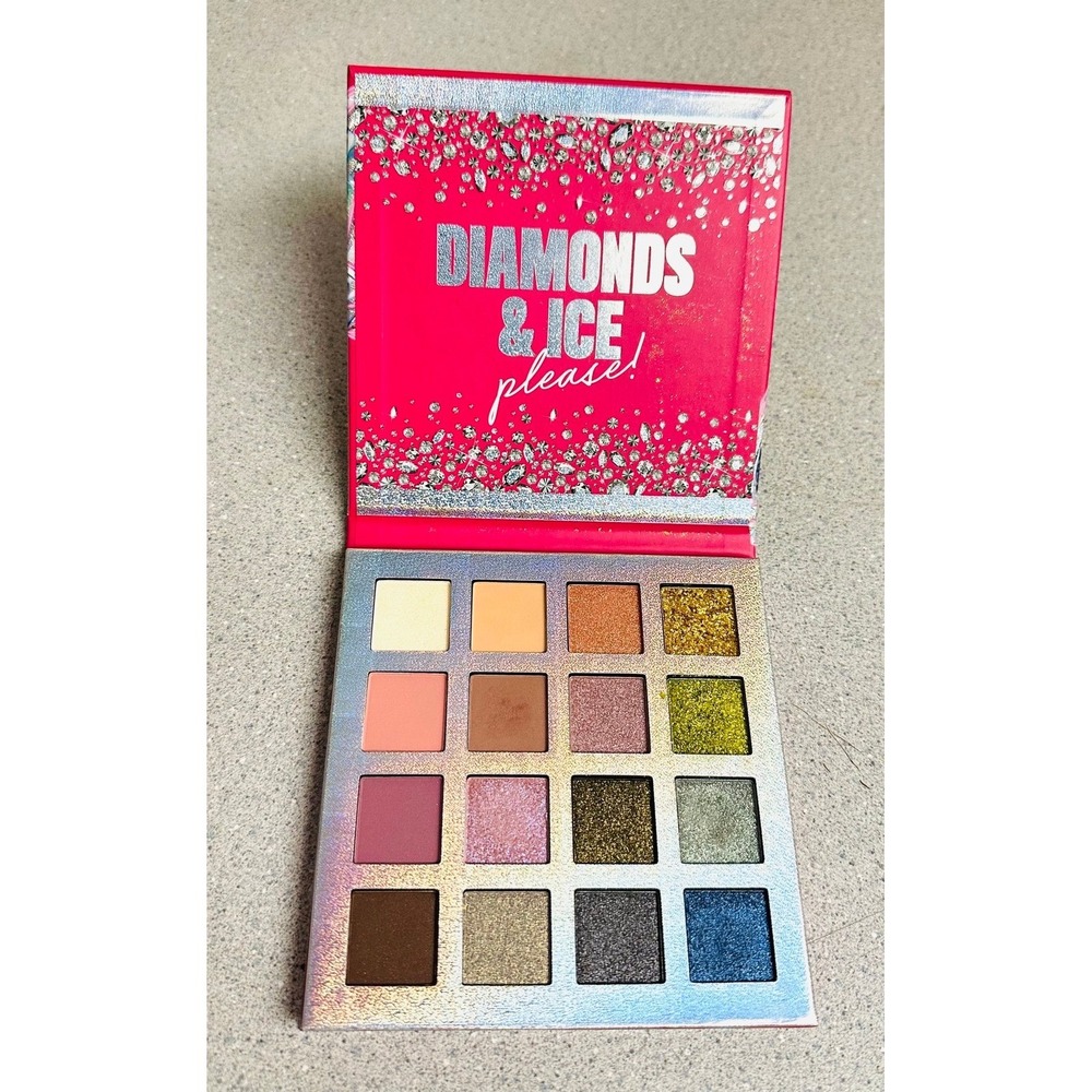 100% Authentic NYX New Holiday Diamond & Ice 16 Pan Eye Shadow Palette NWOB - Picture 2 of 4